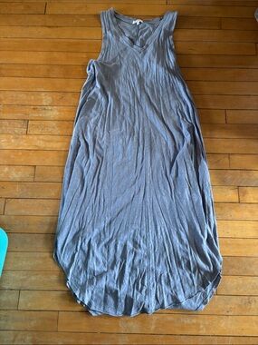 EUC Z Supply Gray V-Neck Racer Back Tank Top Tee Shirt Dress